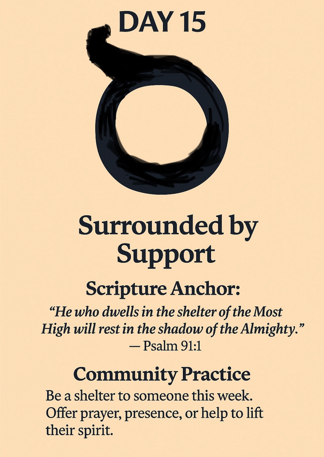 Day 15 — Samekh (ס): Surrounded by Support